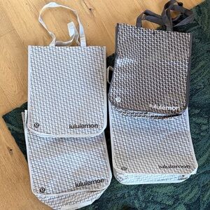 (4) Lululemon Black and White Geometric Tote - larger size!!!